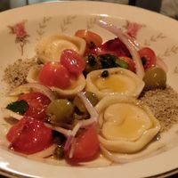 'Ricotta' filled pasta in a fresh zesty olive oil dressing at Aliado Bar & Aperitivo in San Juan