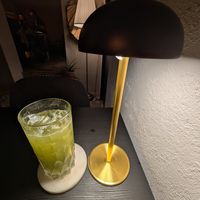 Fancy gin drink at Aliado Bar & Aperitivo in San Juan