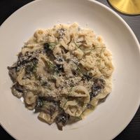 Pasta al funghi at Aliado Bar & Aperitivo in San Juan