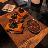 Papaya nigiri at Aliado Bar & Aperitivo in San Juan