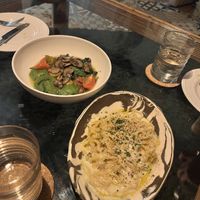 ravioli special & cacio e pepe  at Aliado Bar & Aperitivo in San Juan