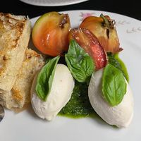 caprese salad (the cheese was phenomenal0 at Aliado Bar & Aperitivo in San Juan