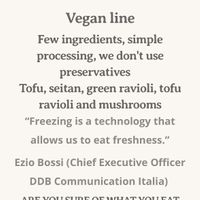 Vegan listings on website  at Vino e Ravioli in Florence
