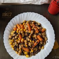 improvised vegan dish at Os Melos Restaurante in Sao Miguel