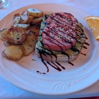 Avocado toast and breakfast potatoes at The Rangeley Inn in Rangeley