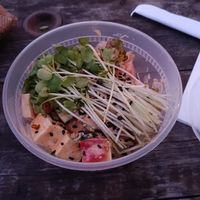 Kappa add cashews at Fish Face Poke Bar in Sacramento
