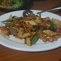 Tofu with cashew nuts at Khaomao-Khaofang Imaginary Jungle in Chiang Mai