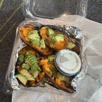 Vegan potato skins   at Casey Moores in Tempe