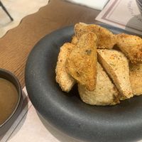 Fried tofu  at Les Amores in Chengdu