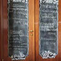 menu for the day at Heli's Restaurant in Voecklabruck