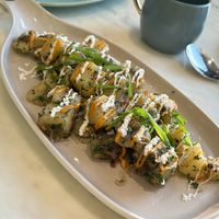 Loaded potatoes  at Earth Cafe @ BKC in Mumbai