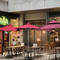 Outside seating.  at Falafel Brothers - Otemachi in Tokyo