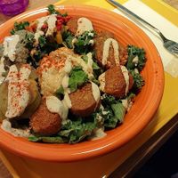 Mediterranean salad bowl at Falafel Brothers - Otemachi in Tokyo