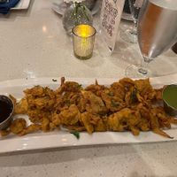 Gluten free, vegan mixed pakora  at Tabla Indian Restaurant - Oviedo in Oviedo