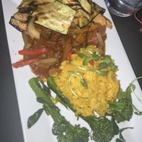 Eggplant Jambalaya; so flavorful, probably my favorite thing I tried!    at The Studio in Hilton Head Island