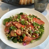 Local veggies saladd  at Marixx in Ventimiglia