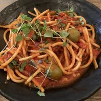 Vegan pasta   at Romano's in Hamilton Island