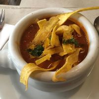 Plantain soup at Creppes & Waffles - Cedritos in Bogota