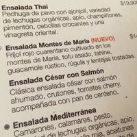 Items with the leaf besides means vegan ok  at Creppes & Waffles - Cedritos in Bogota