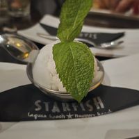 Coconut ice cream at Starfish in Newport Beach