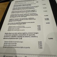 The Menu  at Dragonfly Bar & Grill in Tamarindo