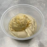 Fresh durian on durian cream at Tiong Bahru Durian - Lau Pa Sat in Central Singapore
