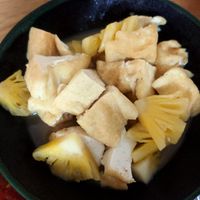 Pineapple tofu at Tiệm trà Lê La - Le La Vegan in Cao Bang