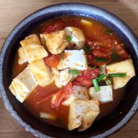 Tofu tomatoes at Tiệm trà Lê La - Le La Vegan in Cao Bang