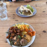   at Almanac Cafe in Plymouth