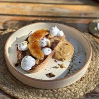 Vegan French toast   at Tsas by Dolkhar in Leh