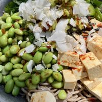 BYO bowl with edamame, coconut, etc  at MomoBar in Kirribilli