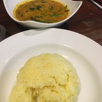 Dhal curry and rice  at Sri Lanka Kagoshima in Kagoshima