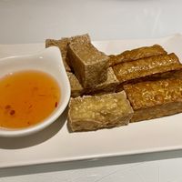 Fried tempeh and tofu appetizer   at Asiana Noodle Shop in Burlington