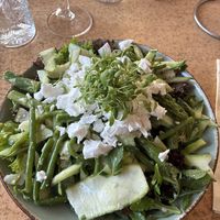 Groene asperge salade met feta  at 't Koffiehuuske in Heerlen