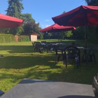 Garden area at the back at Sputendorfer Begegnungscafe in Stahnsdorf