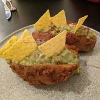 Baked sweet potato at Jáma³ Garden Pub in Prague