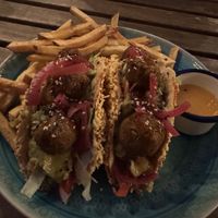 Falafel tacos  at Jáma³ Garden Pub in Prague
