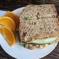 Chickpea smash sandwich at Moon Water Cafe in Appleton
