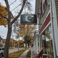 Outside of the restaurant at Moon Water Cafe in Appleton