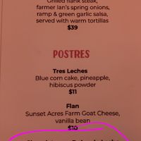 Dessert! Ask for the mousse without the milk caramel! at Cantina Calafia in Portland