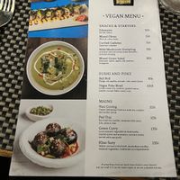 Vegan menu!  at NOAA Social Dining in Seminyak