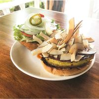 tropical burger  at Luv Burger in Samara