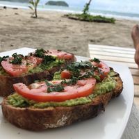 Avocado toast at Luv Burger in Samara