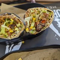 Falafel burrito at Burro Blanco - Motor City in Dubai