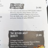 Menu at Burro Blanco - Motor City in Dubai