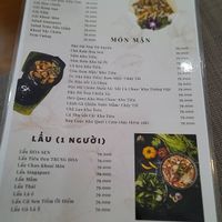 Menu at Hoa Sen - CN Quận Tân Bình in Ho Chi Minh City