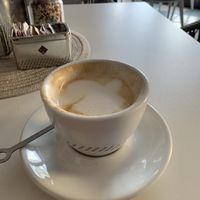 Cappucino mit Sojamilch  at Bar Cagliari in Castelsardo