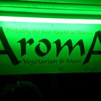 Aroma Logo green at Aroma Vegetarian & More in Frankfurt