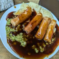 Bangers and mash at The House Of Trembling Madness in York