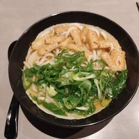 Kitsune made with vegan broth at Breakfast Udon - 朝うどん in Kyoto